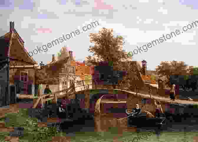 A Bridge Landscape 70 Color Paintings Of Cornelis Springer Dutch Landscape Painter (1817 1891)