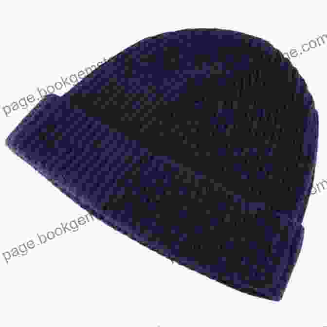A Classic Beanie In A Navy Blue Color. The Knitted Hat Book: 20 Knitted Beanies Tams Cloches And More