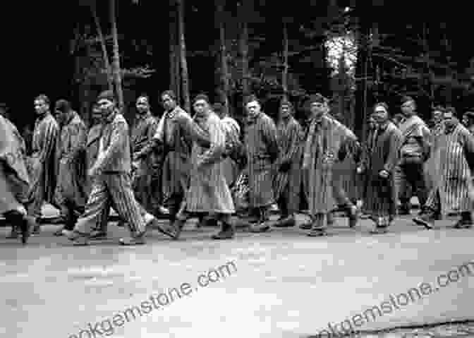 A Group Of Prisoners Marching In A Death March During The Holocaust. Survivor: Auschwitz The Death March And My Fight For Freedom