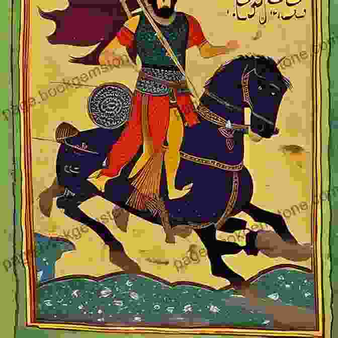 A Regal Portrait Of Rostam, The Legendary Hero Of Iranian Mythology, Clad In His Iconic Tiger Skin Cloak Poets And Pahlevans: A Journey Into The Heart Of Iran (Myths)