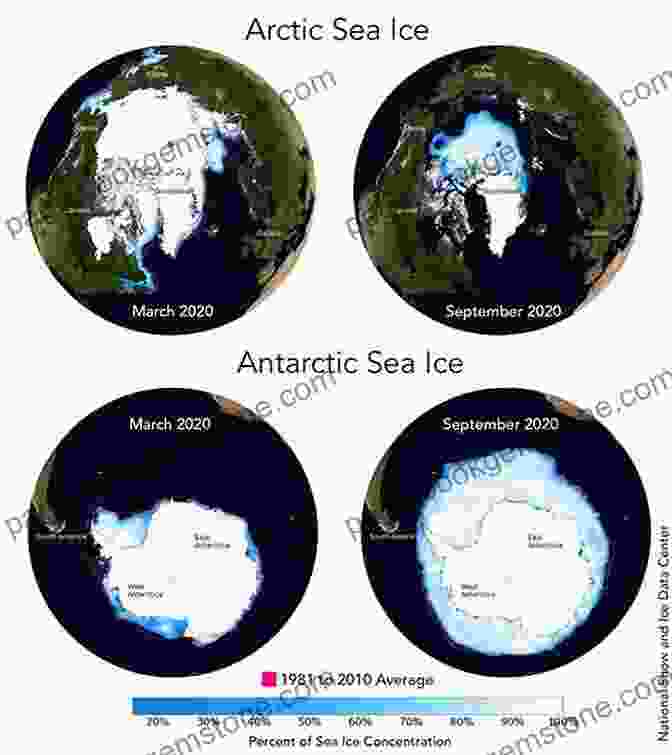 A Satellite Image Showing The Extent Of Sea Ice Loss In The Arctic Ocean Over Several Decades The Polar Bear And The Boy: Cross The Arctic Ocean (The Rainbow Travellers 3)
