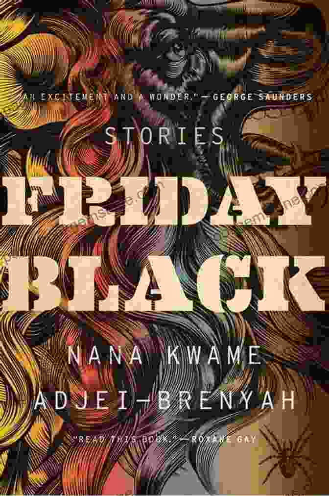 Friday Black Book Cover, Featuring A Black Santa Claus Holding A Shotgun Amidst A Chaotic Black Friday Shopping Scene. Friday Black Nana Kwame Adjei Brenyah