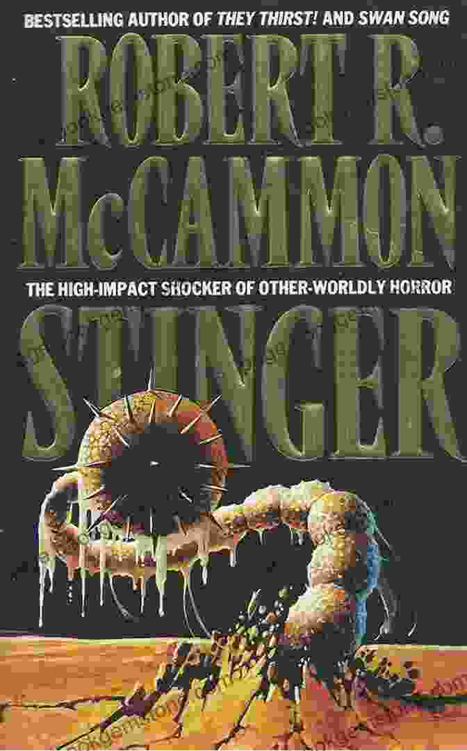 Stinger By Robert McCammon, Featuring A Man Being Attacked By A Swarm Of Wasps On A Dark Forest Path Stinger Robert McCammon