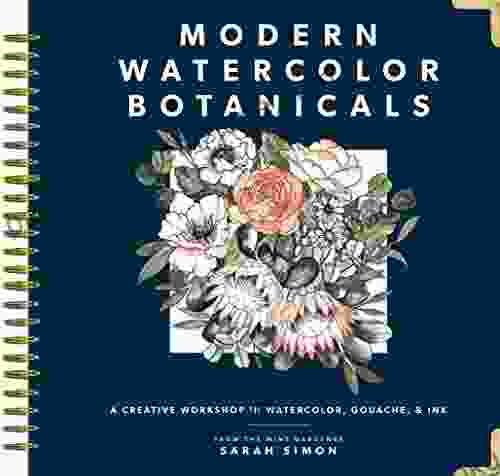 Modern Watercolor Botanicals Sarah Simon